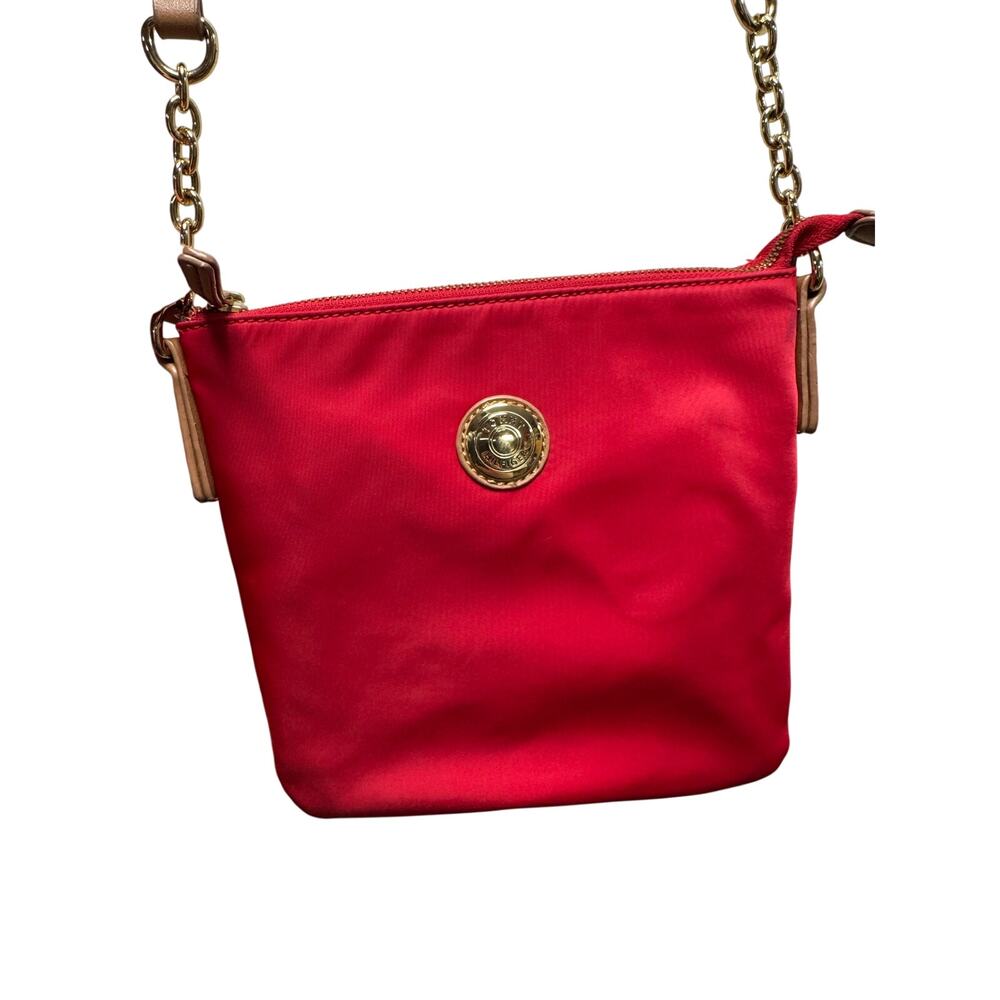 Tommy Hilfiger / Crossbody / Purse / Red / Nylon / chains / EUC